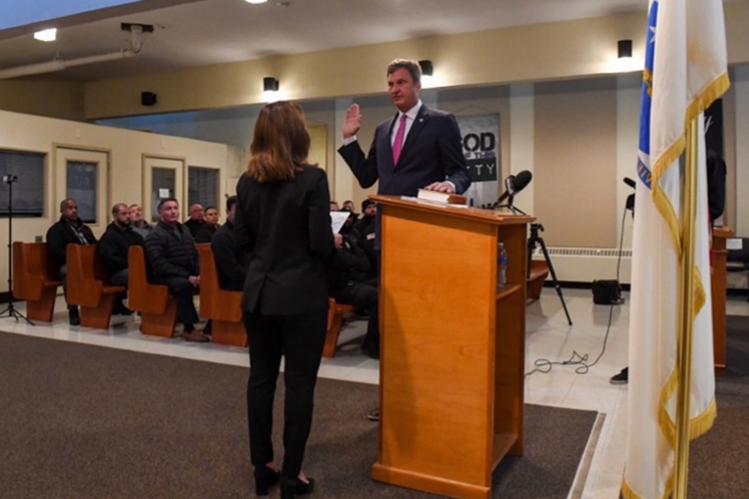 sheriff lew evangelidis lt governor karyn polito