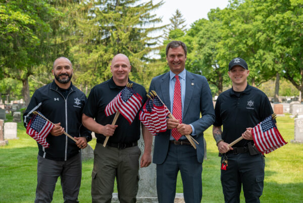 WCSO Flag Day Placement at Saint John's Cemetery
